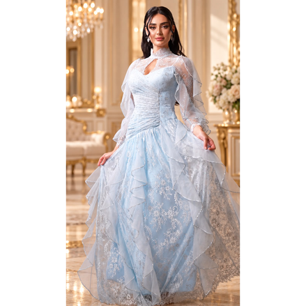 JK-144-Ruffled Gowns