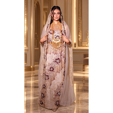 JK-134-Floral Embroidered Gowns