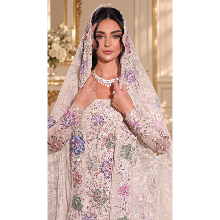 JK-135-Floral Embroidered Gowns