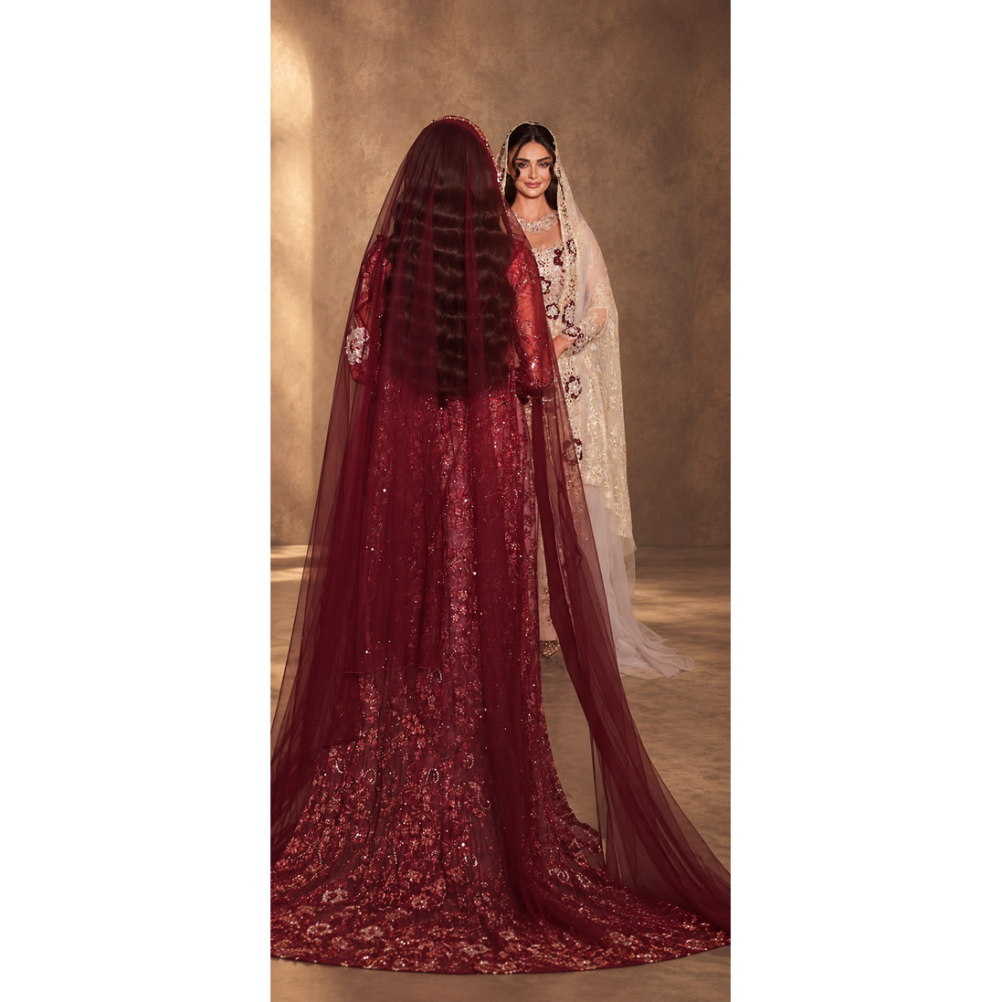 JK-145-Floral Embroidered Gowns