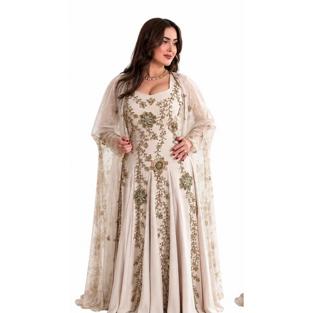 Jk-62-Lace cape dresses