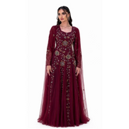 Jk-62-Lace cape dresses