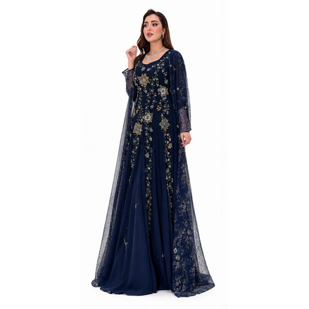 Jk-62-Lace cape dresses