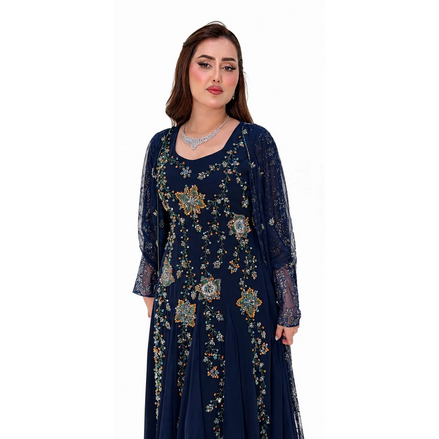 Jk-62-Lace cape dresses