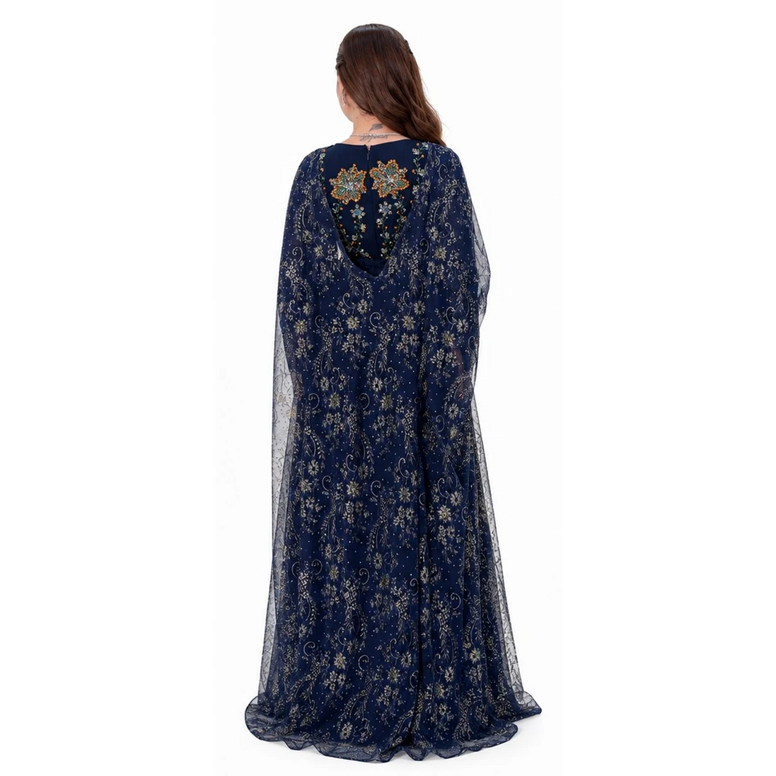 Jk-62-Lace cape dresses