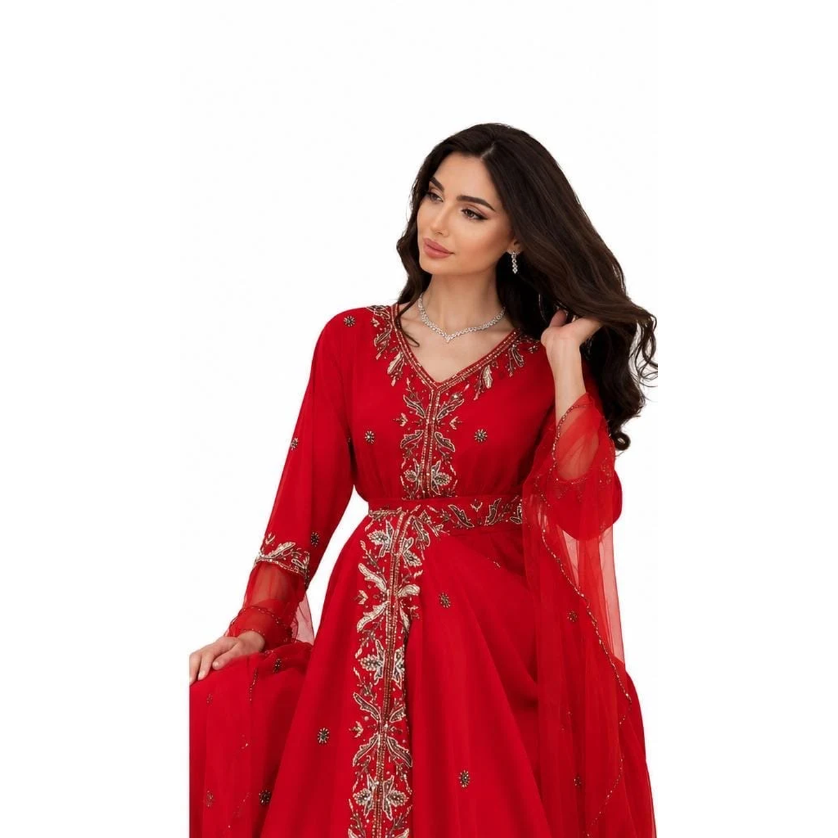 Df-779-Floral embroidered