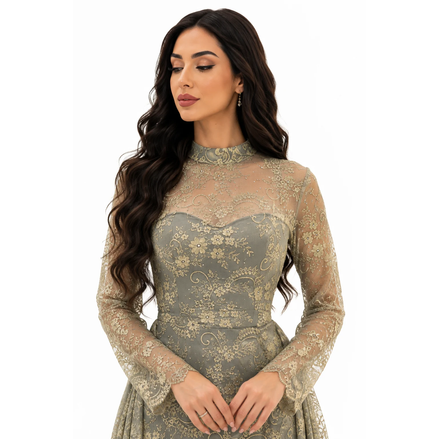 Jk-88-Fitted lace dresses