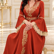 Df-826-Elegant flared dress