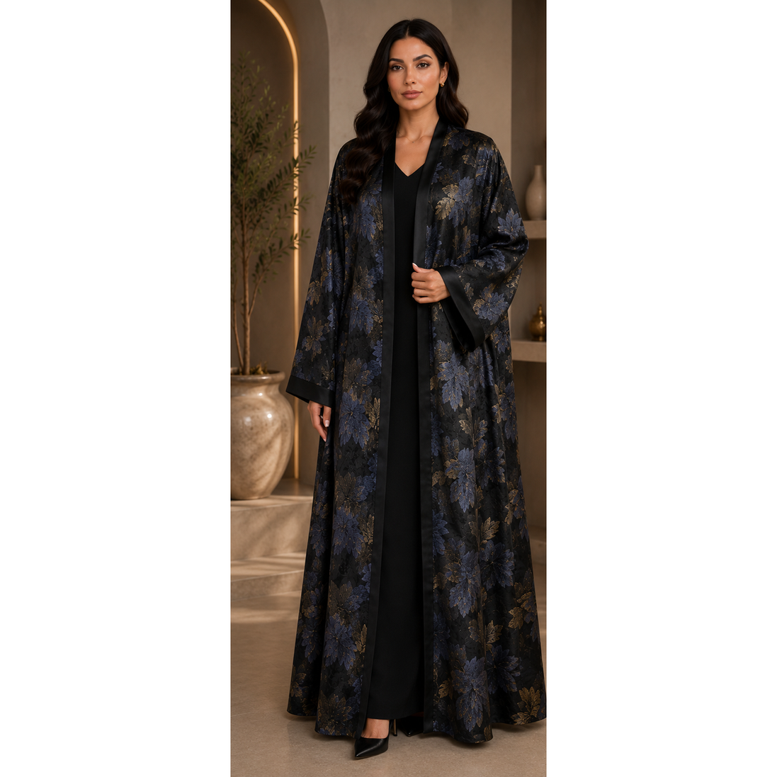 AF-633-flowerd abaya