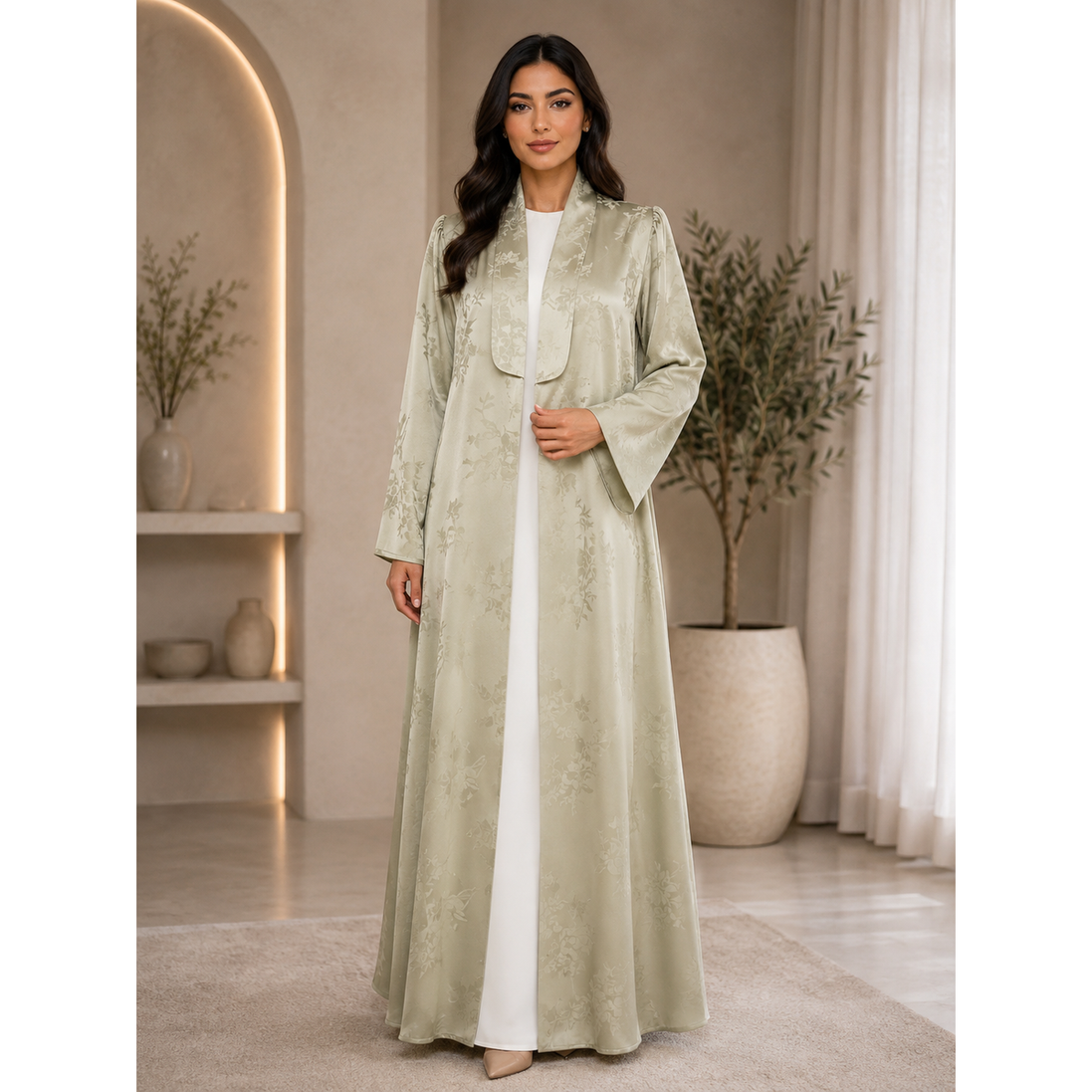 AF-642-Silky abaya