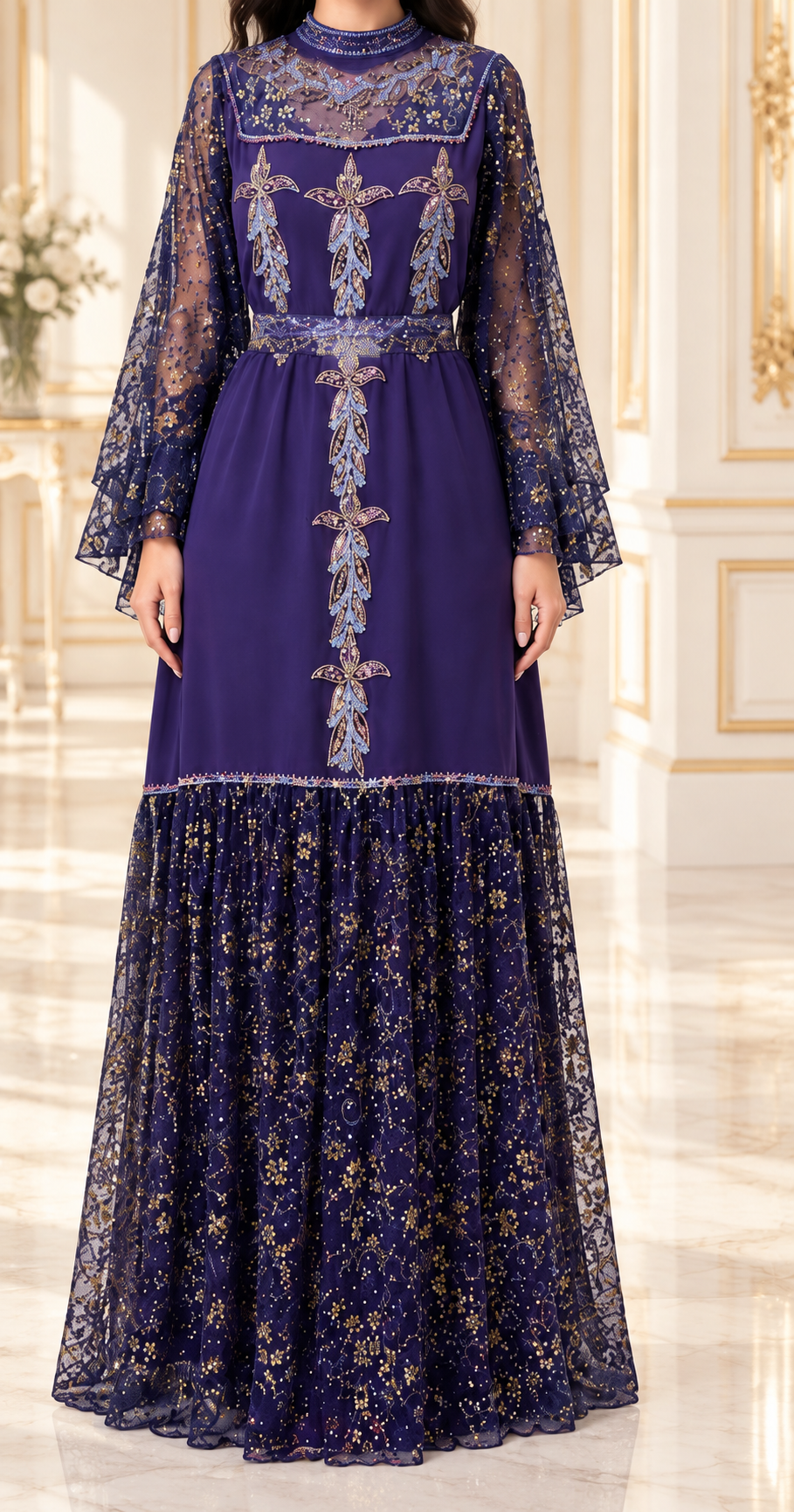 Df-821-Lace dress