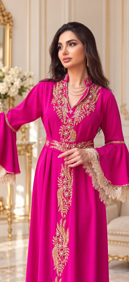 Df-826-Elegant flared dress