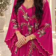 DF-195B Embellished Kaftan Dresses