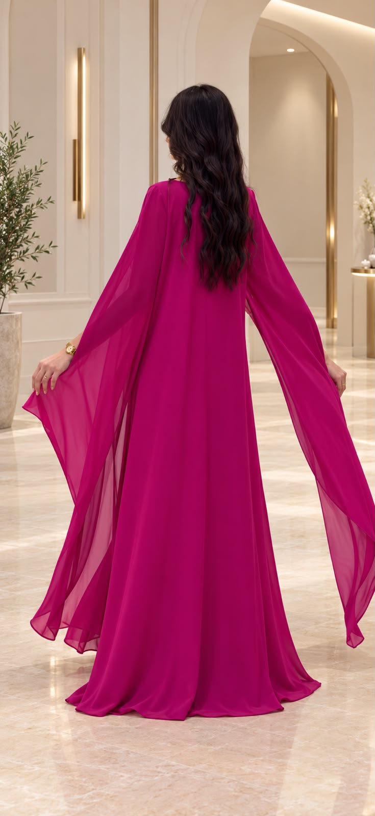 JK-07A Embellished Cape Dresses