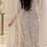 DF-654/DF-654A Lace Cape Evening Dresses