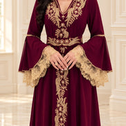 Df-826-Elegant flared dress