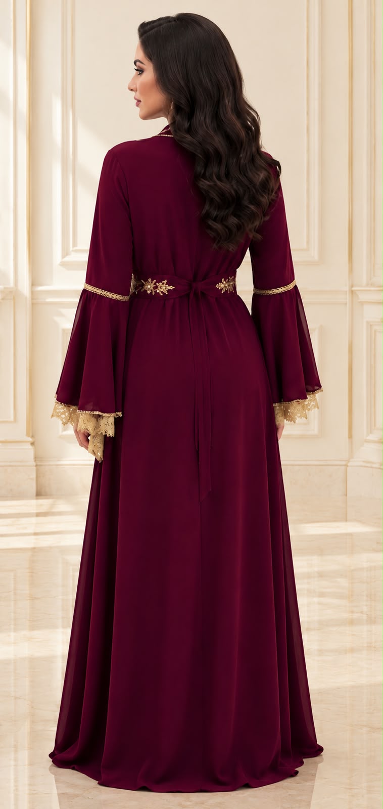 Df-826-Elegant flared dress