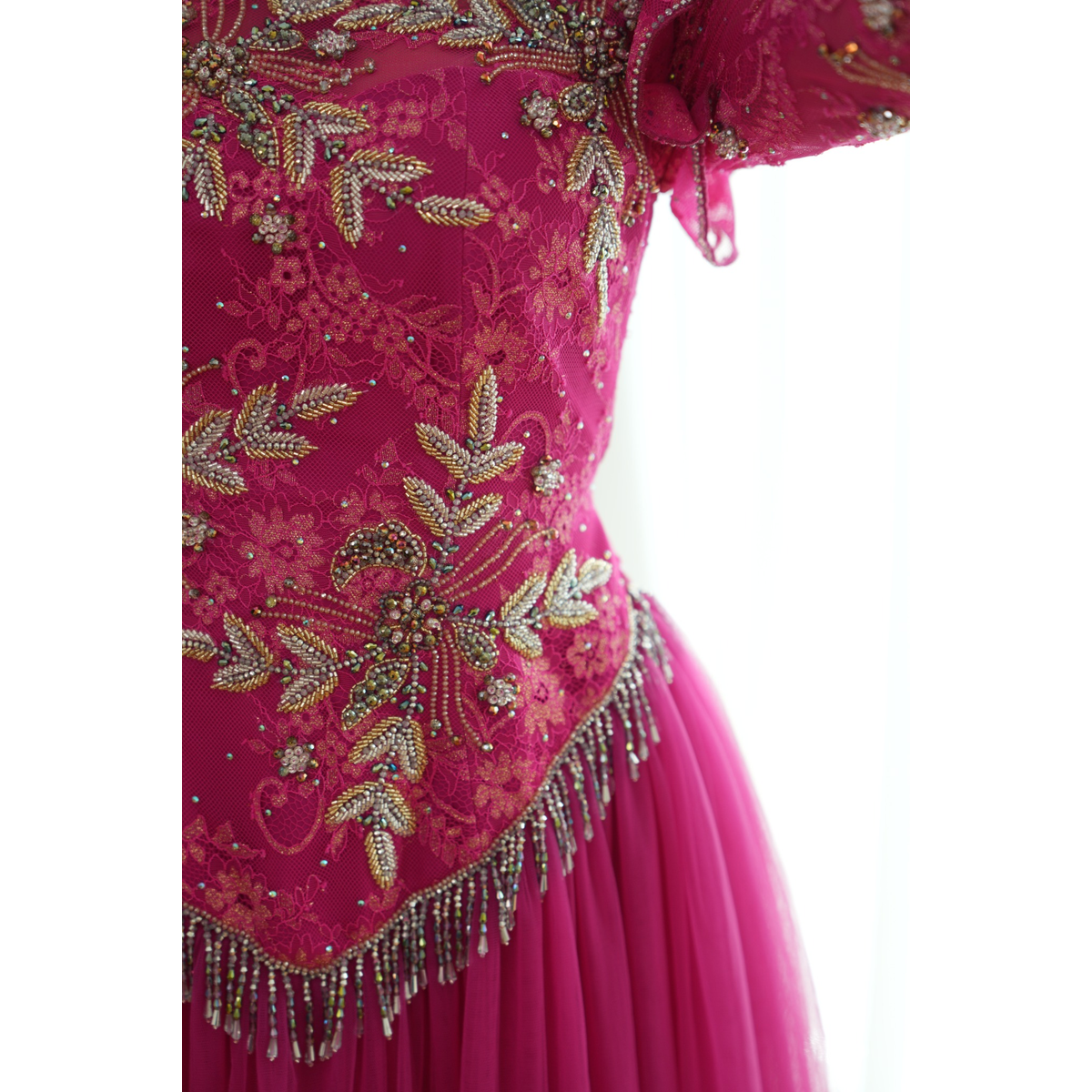 JK-101-High-Neck Embellished Gowns