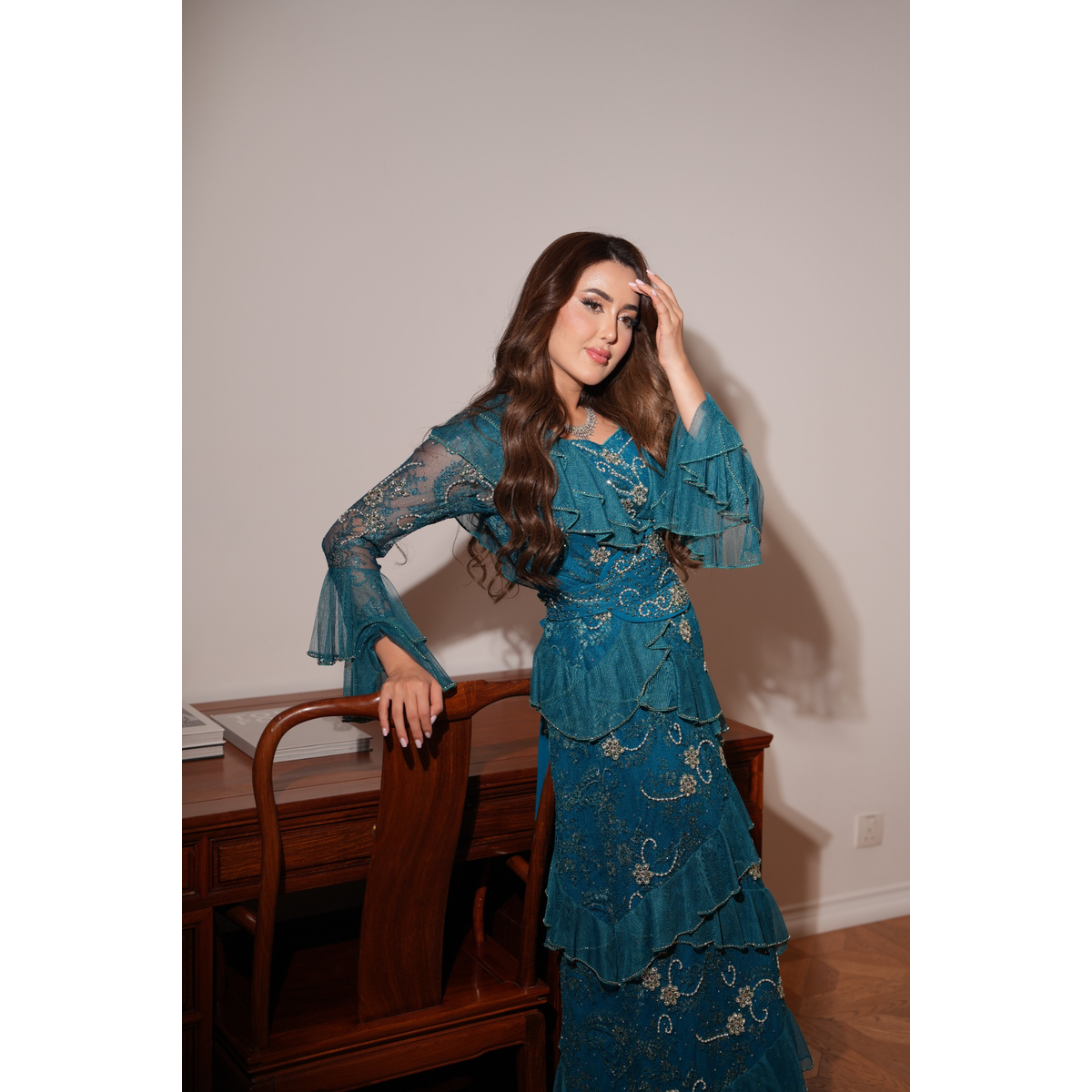 JK-102-Ruffled Gowns