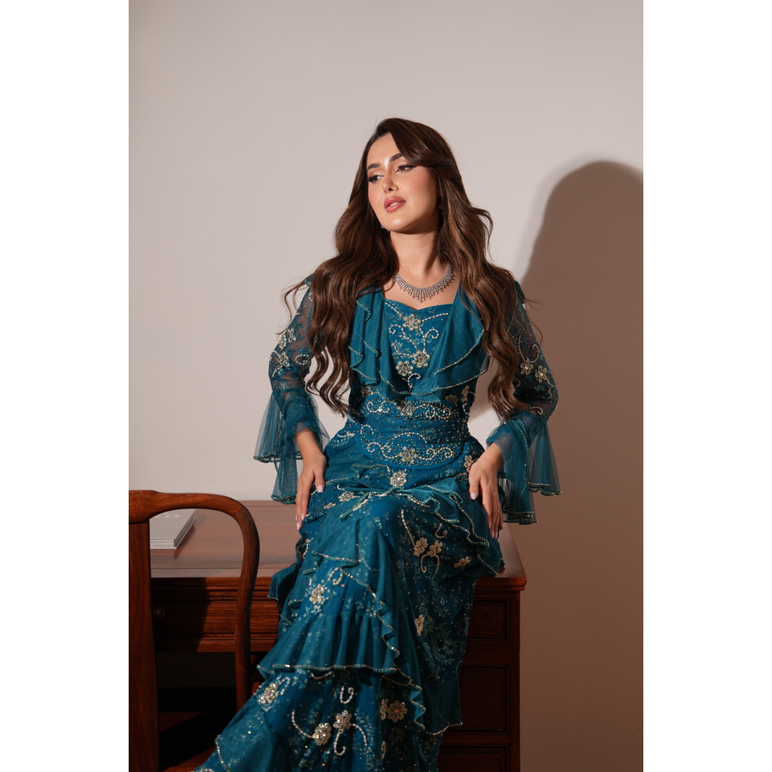 JK-102-Ruffled Gowns